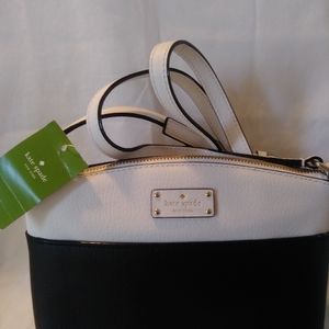 Kate Spade Black and white crossbody Purse bag